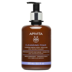 Apivita Κρεμώδης Αφρός Καθαρισμού για Πρόσωπο & Μάτια με Ελιά, Λεβάντα & Πρόπολη 300ml