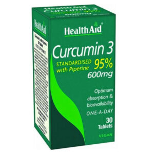 Health Aid Curcumin 3 with Piperine 600mg 30tabs
