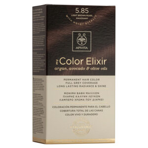 Apivita My Color Elixir Μόνιμη βαφή Μαλλιών N5,85 Καστανό ανοιχτό περλέ