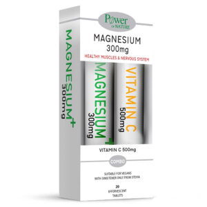 Power Health Promo Pack Magnesium 300mg Stevia 20eff.tabs & Vitamin C 500mg 20eff.tabs