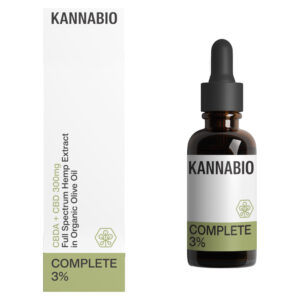 KannaBio Complete Full Spectrum 3% Hemp Oil Drops 300mg CBD + CBDa 10ml