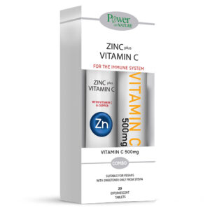 Power Health Promo Pack Zinc + Vitamin C Stevia 20eff.tabs & Vitamin C 500mg 20eff.tabs