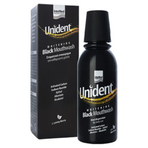 Intermed Unident Whitening Black Mouthwash 250ml