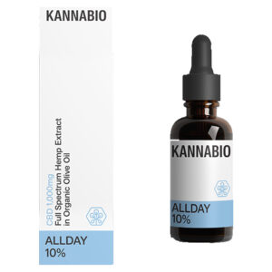 KannaBio All Day Full Spectrum 10% Hemp Oil Drops 1000mg CBD 10ml