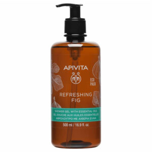 Apivita Eco Pack Refreshing Fig Shower Gel με Αιθέρια Έλαια 500ml