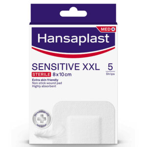 Hansaplast Med+ Sensitive XXL Sterile 8x10cm 5τμχ