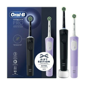 Oral B Vitality Pro Gift Edition Black & Pink Duo Pack 2τεμ