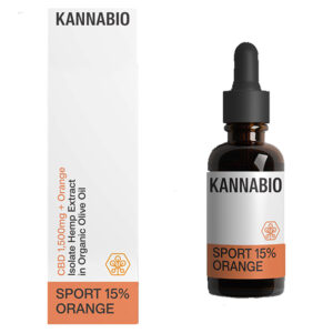 KannaBio Sport Drops 15% CBD 1500mg Orange 10ml