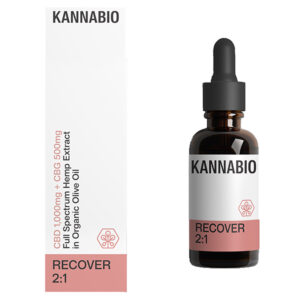 KannaBio Recover Drops CBD/CBG (1000mg/500mg) 2:1 Full Spectrum 10ml