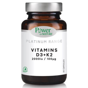 Power Health Platinum Range Vitamins D3 & K2 2000iu/100μg 30caps