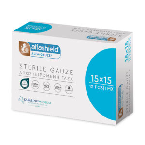 AlfaShield  Αποστειρωμένες Γάζες 15x15cm 12τεμ