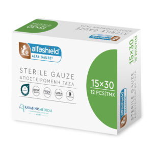 AlfaShield  Αποστειρωμένες Γάζες 15x30cm 12τεμ