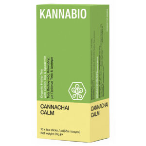 KannaBio Kannachai Calm Organic Hemp Tea with Green Tea & Spearmin 10sticks