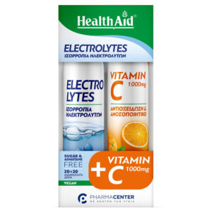 Health Aid Promo Pack Electrolytes 20eff.tabs + Vitamin C 1000mg Πορτοκάλι 20eff.tabs