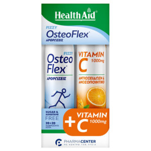 Health Aid Promo Pack Osteoflex Fizzy Λεμόνι 20eff.tabs + Vitamin C 1000mg Πορτοκάλι 20eff.tabs