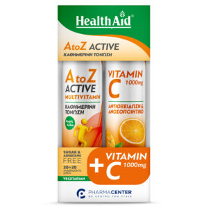 Health Aid Promo Pack A to Z Active 20eff.tabs + Vitamin C 1000mg Πορτοκάλι 20eff.tabs
