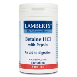 Lamberts Betaine HCL 324mg Pepsin 180tabs