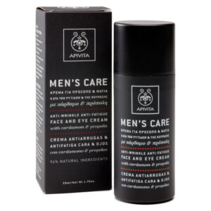 Apivita Κρέμα Κατά Των Ρυτίδων Και Της Κούρασης Για Το Πρόσωπο & Τα Μάτια Με Κάρδαμο & Πρόπολη 50ml