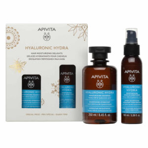 Apivita Promo Pack Hyaluronic Hydra Moisturizing Shampoo 250ml & Moisturizing Leave In Conditioner 100ml