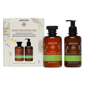 Apivita Promo Pack Tonic Mountain Tea Shower Gel 250ml & Moisturizing Body Milk 200ml