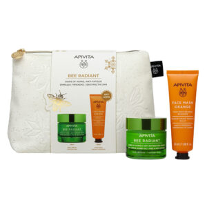 Apivita Promo Pack Bee Radiant Κρέμα Πλόυσιας Υφής για Σημάδια Γήρανσης & Ξεκούραστη Όψη 50ml με ΔΩΡΟ Face Mask Orange 50ml