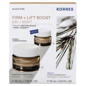 Korres Promo Pack Μαύρη Πεύκη Κρέμα Ημέρας για Σύσφιγξη & Lifting για Κανονικές - Μεικτές Επιδερμίδες 40ml & ΔΩΡΟ Κρέμα Νύχτας για Σύσφιγξη & Lifting 15ml