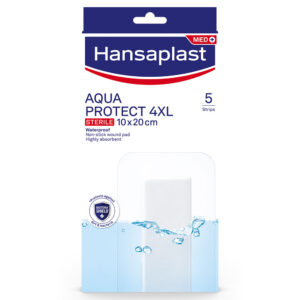 Hansaplast Aqua Protect 4XL Sterile Επιθέματα 10x20cm 5τμχ