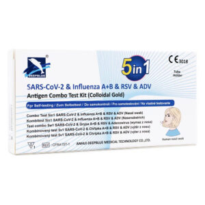 DeepBlue Τεστ Ταχείας Ανίχνευσης SARS-CoV-2 & Γρίπης Α/Β & ADV & RSV 1τμχ